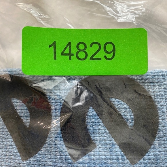 American Eagle Men's Pale Blue Long Sleeve Tight Waffle Knit LS T-Shirt Medium - Picture 13 of 13